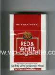 Red and White International King Size cigarettes hard box