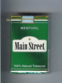 Main Street Menthol cigarettes soft box