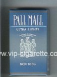 Pall Mall Famous American Cigarettes Ultra Lights Box 100s cigarettes hard box Pall Mall Famous American Cigarettes Ultra Lights Box 100s cigarettes hard box