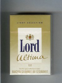 Lord Ultima 101 Light Selection cigarettes hard box