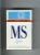 MS ETI Lights cigarettes hard box
