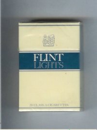 Flint Lights cigarettes hard box
