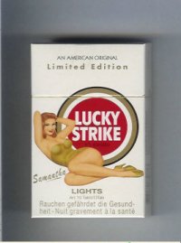 Lucky Strike Lights Samanta cigarettes hard box