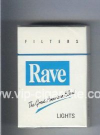 Rave Lights Filters The Great American Blend cigarettes hard box
