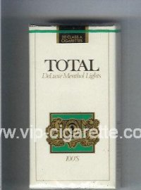 Total DeLuxe Menthol Lights 100s cigarettes soft box