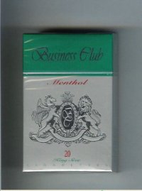 Business Club Menthol cigarette England