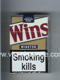 Winston Smooth American Blend cigarettes white and gold hard box