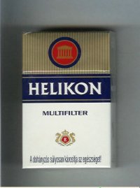 Helikon Multifilter white and gold and blue cigarettes hard box