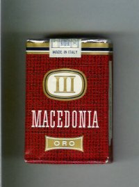 Macedonia Oro cigarettes soft box
