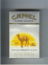 Camel with sun Smooth American Blend Super Lights cigarettes hard box