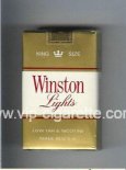 Winston Lights gold and white cigarettes soft box