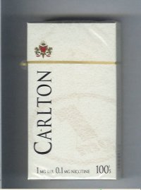 Carlton 100s cigarettes 1mg tar hard box Carlton 100s cigarettes 1mg tar hard box
