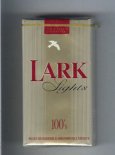 Lark Lights 100s grey Cigarettes soft box