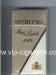 Sterling Slim Lights 100s cigarettes hard box