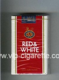 Red and White International cigarettes soft box