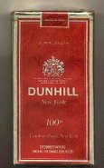 Dunhill New York 100s cigarettes soft box