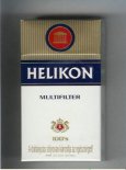 Helikon Multifilter 100s white and gold and blue cigarettes hard box