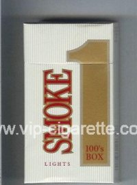 Smoke 1 Lights 100s Box cigarettes hard box