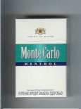 Monte Carlo American Blend Menthol Cigarettes hard box