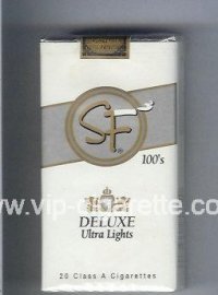 SF Deluxe Ultra Lights 100s cigarettes soft box