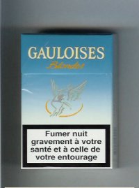 Gauloises Blondes light blue Cigarettes hard box
