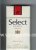 Select Extra 100s American Blend cigarettes hard box