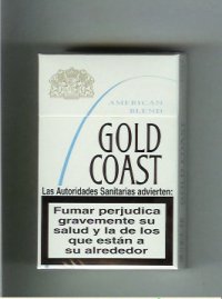 Gold Coast American Blend white and white Cigarettes hard box