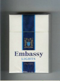 Embassy Lights Filter cigarettes hard box