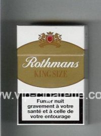 Rothmans King Size By Special Appointment cigarettes white and gold hard box