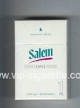 Salem One 1 mg Menthol Fresh with red line cigarettes hard box Salem One 1 mg Menthol Fresh with red line cigarettes hard box