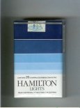 Hamilton Lights cigarettes soft box