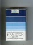 Hamilton Lights cigarettes soft box Hamilton Lights cigarettes soft box