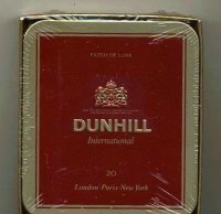 Dunhill International Filter De Luxe 20 100s cigarettes Metal box