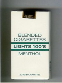 Blended Cigarettes Lights Menthol 100s USA