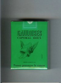 Gauloises Caporal Doux green cigarettes soft box