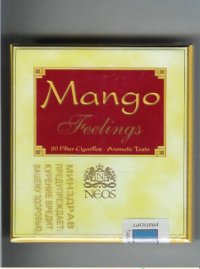 Feelings Mango cigarettes wide flat hard box