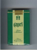 Capri Menthol cigarettes soft box
