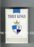 Three Kings Lights cigarettes white hard box Three Kings Lights cigarettes white hard box
