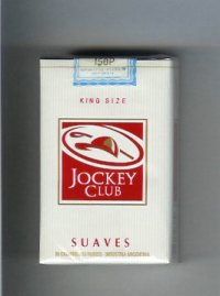 Jockey Club Suaves King Size white and red cigarettes soft box