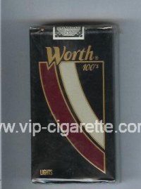 Worth Lights 100s Cigarettes soft box