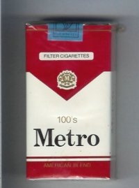 Metro 100s American Blend Filter cigarettes soft box