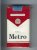 Metro 100s American Blend Filter cigarettes soft box