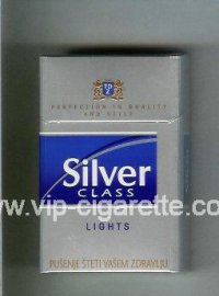 Silver Class Lights cigarettes hard box