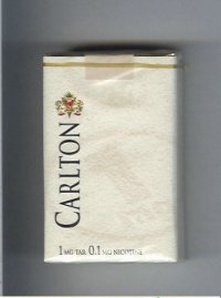 Carlton 1mg tar cigarettes soft box
