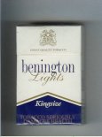 Benington Lights cigarettes kingsize