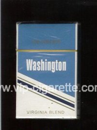 Washington Virginia Blend cigarettes blue and white hard box