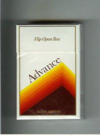 Advance flip open box cigarettes