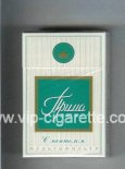 Prima Lyuks Multifiltr S Mentolom white and green cigarettes hard box Prima Lyuks Multifiltr S Mentolom white and green cigarettes hard box
