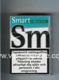 Smart Green cigarettes Menthol Taste hard box