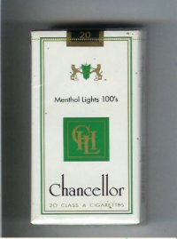 Chancellor Menthol Lights 100s cigarettes